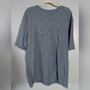 Duluth Mens Short Sleeve Blue Crew Neck Size Large